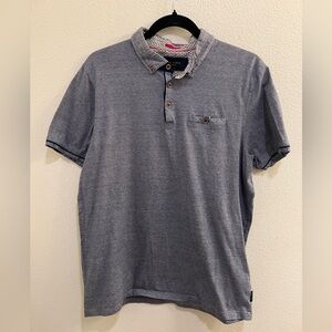 Ted Baker Short Sleeve Polo Shirt Size 6
